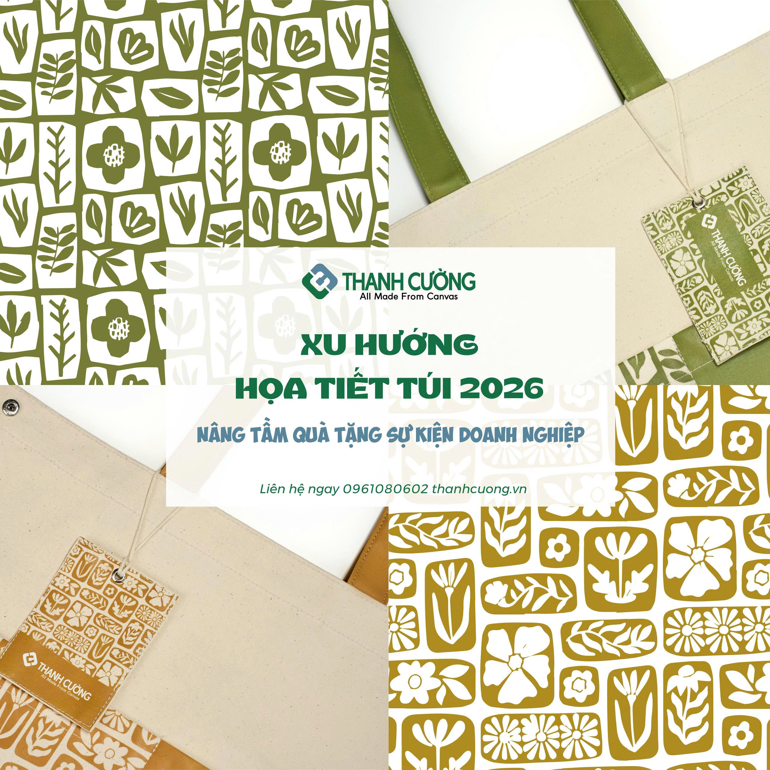 Cập nhật xu hướng họa tiết túi 2026 từ Thanh Cường. Giải pháp túi quà tặng sự kiện cao cấp, sản xuất chất lượng, đón đầu xu hướng thiết kế.